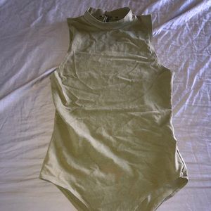 Green High Neck Bodysuit